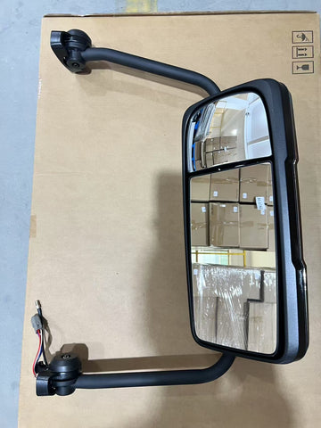 GA-MK-044A-L Chrome Door Mirror Assemblies W/ Arms Left Driver Side for Mack Anthem 2017 2018 2019 2020 2021 2022 2023 2024