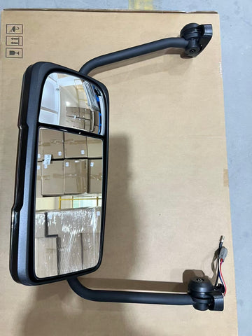 GA-MK-044A-R Chrome Door Mirror Assemblies W/ Arms Right Passenger Side for Mack Anthem 2017 2018 2019 2020 2021 2022 2023 2024