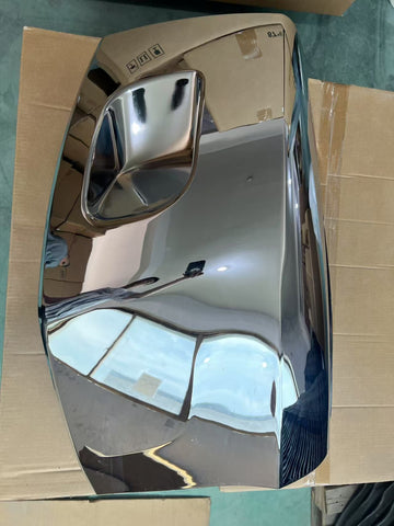 GA-PE-008B-R Chrome Bumper Corners without Fog Light Hole Right For Peterbilt 579 2013 2014 2015 2016 2017 2018 2019 2020 2021 2022