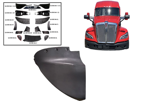 GA-T6802201-006R Corner Bumper Suport Spoiler Righ Side For Kenworth T680 Next GEN 2022 2023 2024 2025 2026 GA-KW-044-4-R-YJ