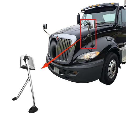 GA-IN-018C-L Complete Chrome Hood Mirror W/ARM LH For PROSTAR