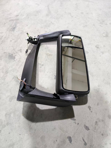 GA-V-129A Complete-L Door Mirror Complete With Bracket Chrome Cover Left Side For Volvo VNL 2018-2024