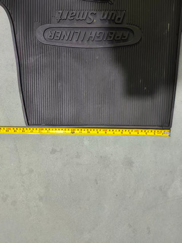 GA-FR-111 Rubber Floor Mat Left Side with Black Logo For Freightliner Cascadia 2018 2019 2020 2021 2022 2023 2024