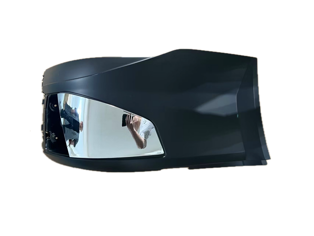 GA-V-058A-R Bumper Ends with Chrome Front Cover with fog lamp hole For 2015-2017 Volvo VNL RH