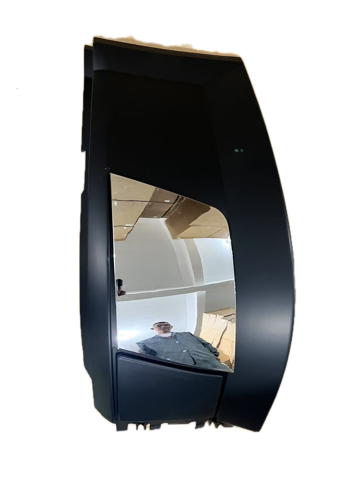 GA-V-015A-L*Volvo VNL 2004 2005 2006 2007 2008 2009 2010 2011 2012 2013 2014 2015 Corner Bumper W/O Fog Hole With Chrome Cover Trim Lh