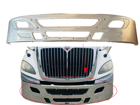 GA-IN-013B Bumper Chrome without Bracket For International Prostar 2007 2008 2009 2010 2011 2012 2013 2014 2015 2016 2017
