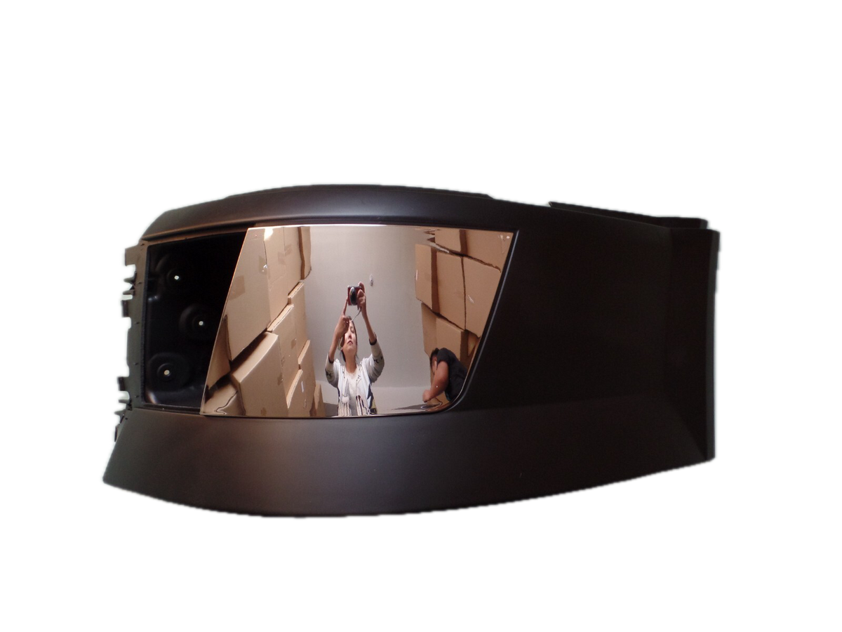 GA-V-015B-L*Volvo VNL 2004 2005 2006 2007 2008 2009 2010 2011 2012 2013 2014 2015 Corner Bumper W/Fog Hole With Chrome Cover Trim Lh