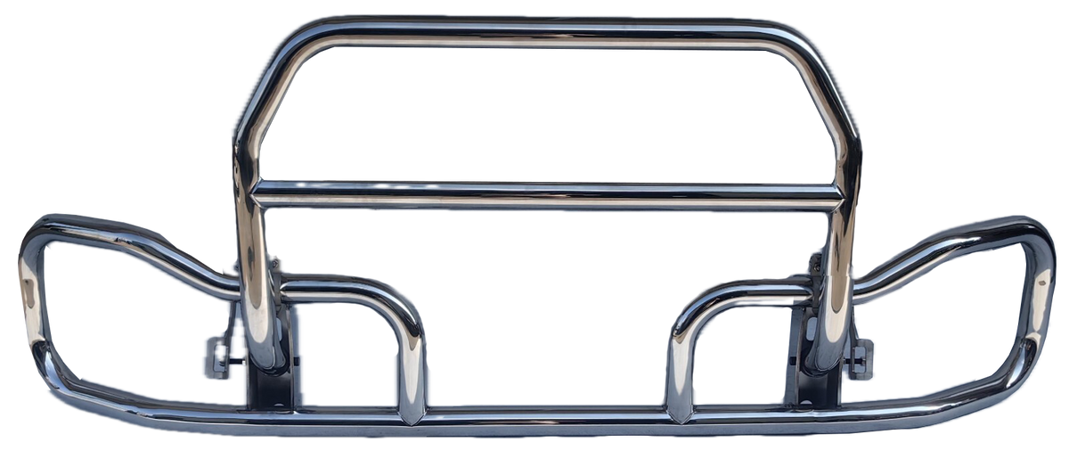 GA-DG040-V18     Silver Deer Guard Bumper with Bracket Low Version for Volvo VNL 2018-2023