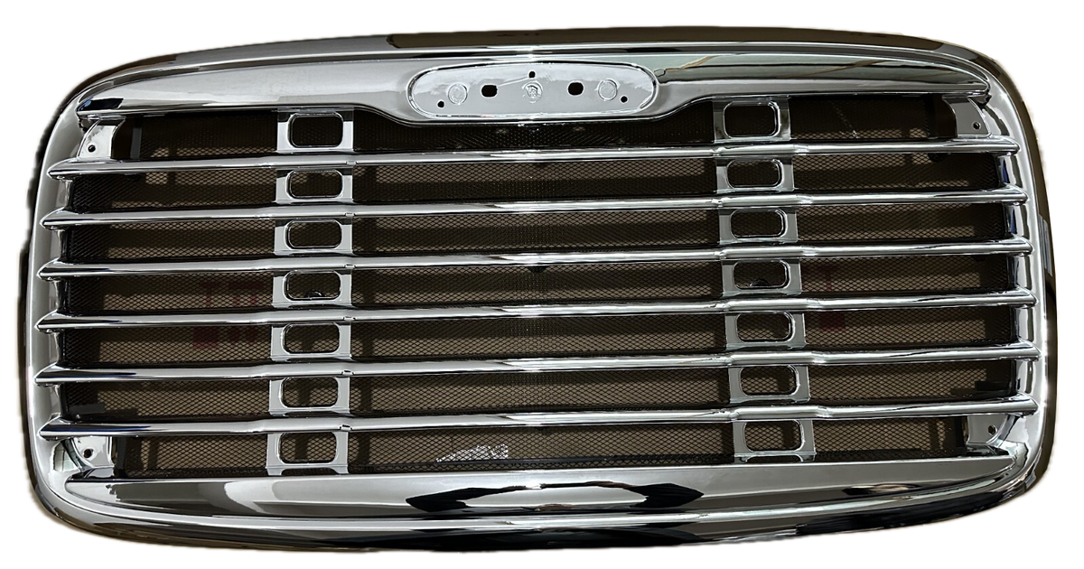 GA-FR-002 Chrome Grille with Bug Screen For Freightliner Columbia 2000 2001 2002 2003 2004 2005 2006 2007 2008