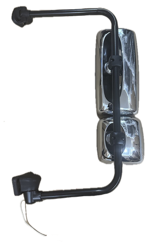 GA-FR-041-L Door Mirror Chrome Assembly with Arm Left For Freightliner M2 2003 2004 2005 2006 2007 2008 2009 2010 2011 2012 2013 2014 2015 2016