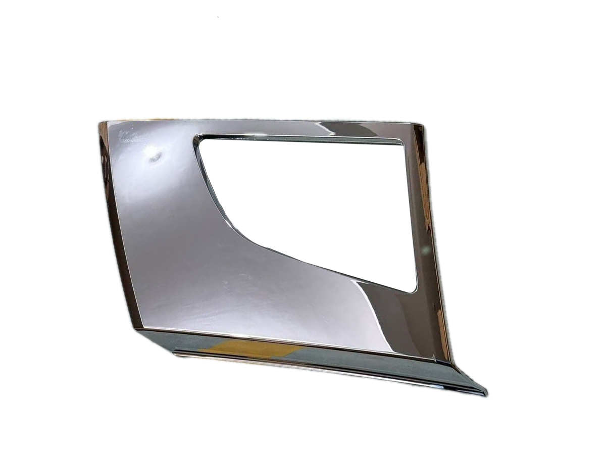 GA-V-081-1-R Chrome Corner Bumper Trim with Hole for Volvo VNL 2018 2019 2020 2021 2022 2023 Left Side