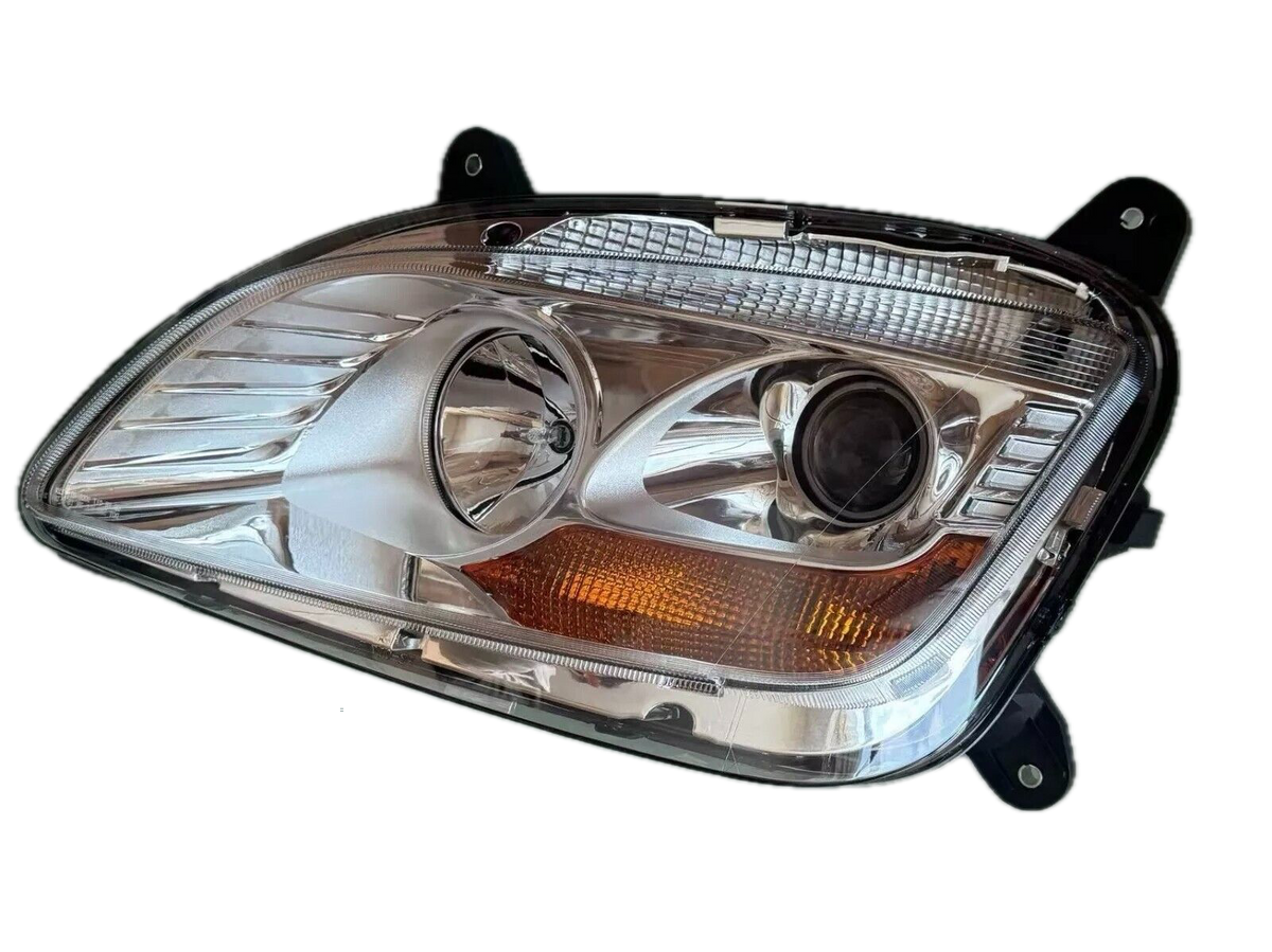 GA-PE-017A-L For 2013-2021 Peterbilt 579 2012 2013 2014 2015 2016 2017 2018 2019 2020 Halogen Type Projector Headlight Chrome LH