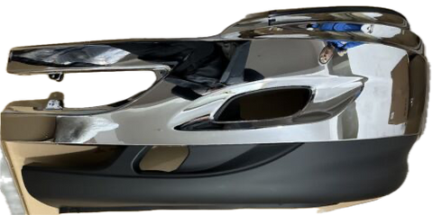 GA-IN-030-L Front bumper W/Chrome trim LH For International Prostar 2008 2009 2010 2011 2012