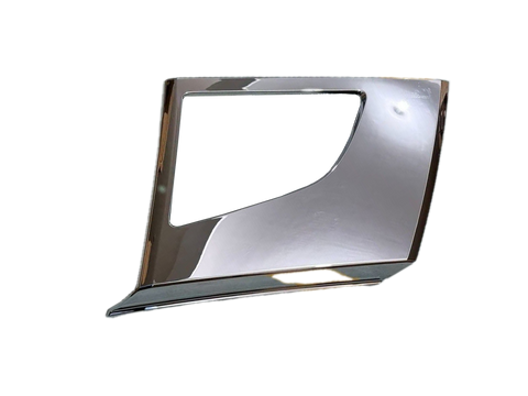 GA-V-081-1-L Chrome Corner Bumper Trim with Hole for Volvo VNL 2018 2019 2020 2021 2022 2023 Left Side