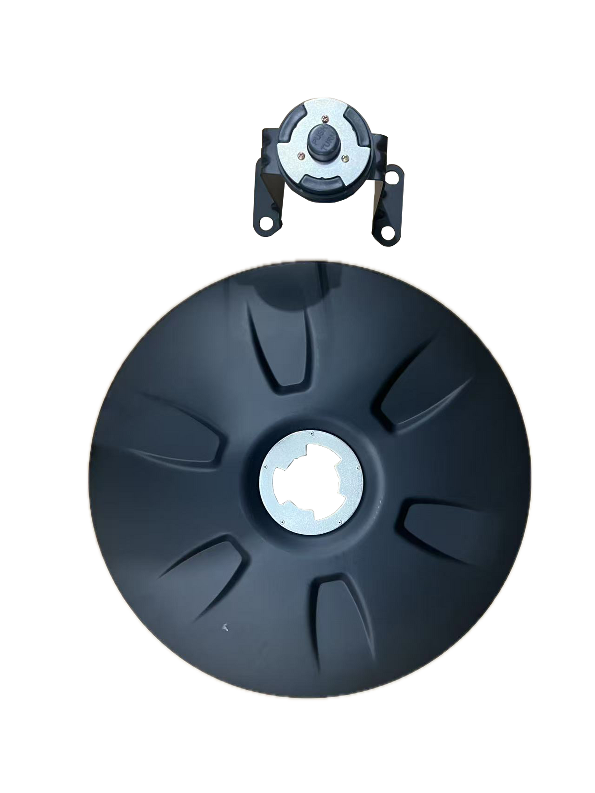 GA-FR-105 Wheel Hub Cap Black For Freightliner Cascadia 2018-2024