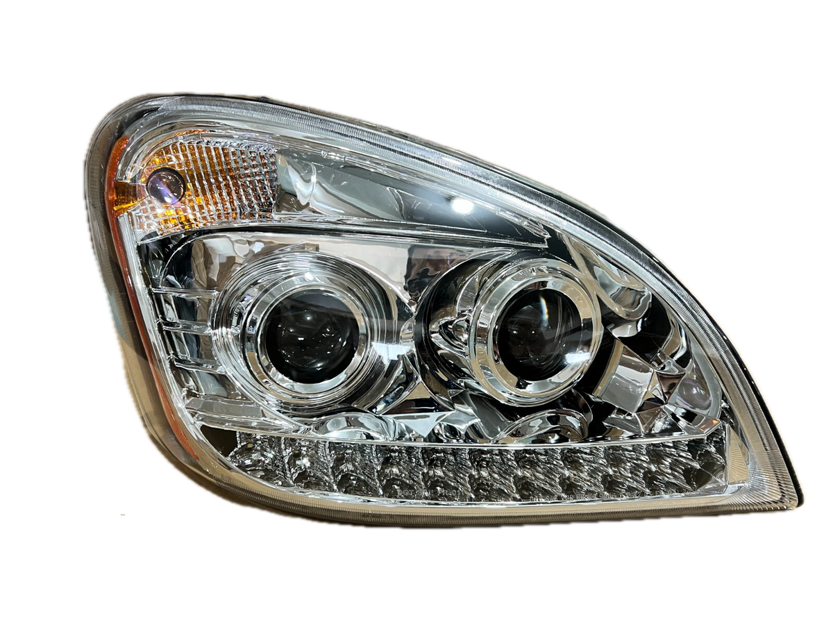 GA-FR-011A-R Silver projector halogen headlight RH For Freightliner Cascadia 2008 2009 2010 2011 2012 2013 2014 2015 2016 2017