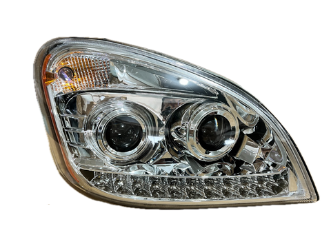 GA-FR-011A-R Silver projector halogen headlight RH For Freightliner Cascadia 2008 2009 2010 2011 2012 2013 2014 2015 2016 2017