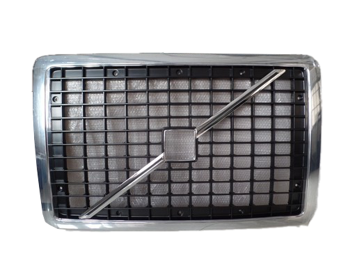 GA-V-007B Volvo VNL 2004 2005 2006 2007 2008 2009 2010 2011 2012 2013 2014 2015 Front Grille Chrome Frame With Bug screen and Mark
