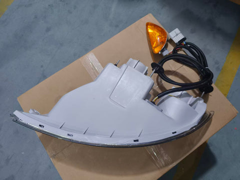 GA-IN-007-A-R Halogen Headlight Assy With LED Decorativer Light Bar With Turn Signal Light Rh, For International 4300/4400 2001 2002 2003 2004 2005 2006 2007 2008 2009 2010 2011 2012