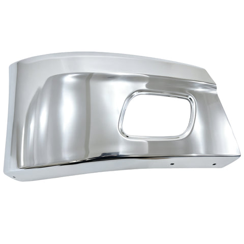 GA-KW-079-2A-R&GA-PE-048-3-R Corner Bumper W/ FogLamp Hole Rubber Cover Insert RH For Kenworth T680 2022 2023 2024 2025 2026