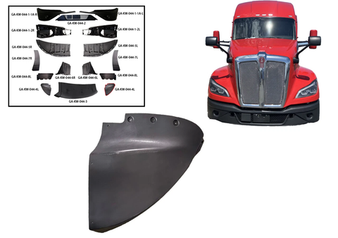 GA-T6802201-006L Corner Bumper Suport Spoiler Left Side For Kenworth T680 Next GEN2022 2023 2024 2025 2026 GA-KW-044-4-L-YJ