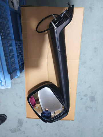 GA-FR-100BL Hood Mirror Black LH For Freightliner Cascadia 2018 2019 2020 2021 2022 2023 2024