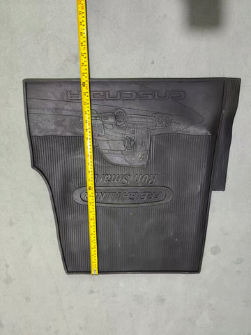 GA-FR-111 Rubber Floor Mat Left Side with Black Logo For Freightliner Cascadia 2018 2019 2020 2021 2022 2023 2024