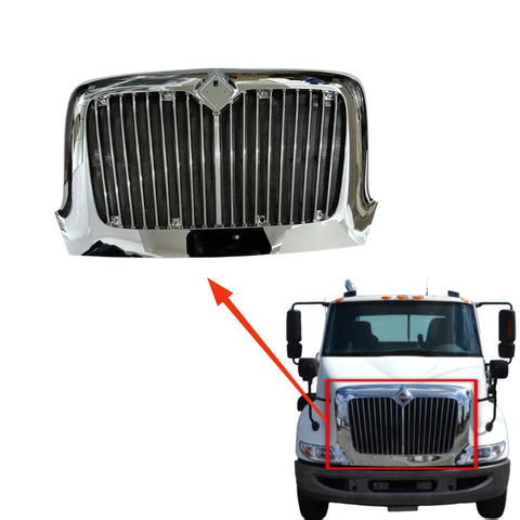GA-IN-033*Chrome Grille For International Transtar 8600