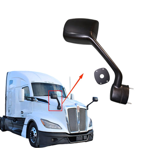 GA-KW-056B-R Black Hood Mirror RH For Kenworth T680 Next Gen 2022 2023 2024 2025