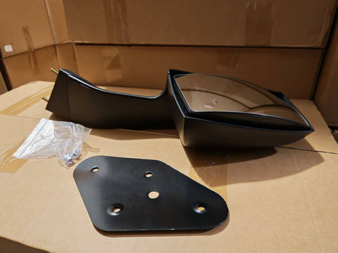 GA-V-012A-L For 2004 2005 2006 2007 2008 2009 2010 2011 2012 2013 2014 2015 2016 2017 Volvo Vn Vnl Truck Mirror Mounting Plate Hood Mirrors Black LH