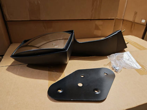 GA-V-012A-R For 2004 2005 2006 2007 2008 2009 2010 2011 2012 2013 2014 2015 2016 2017 Volvo Vn Vnl Truck Mirror Mounting Plate Hood Mirrors Black RH
