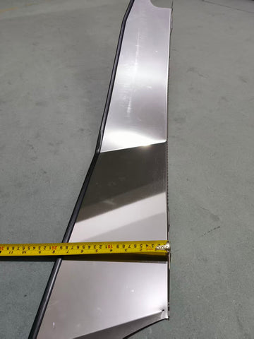 GA-FR-129-L Bumper Fin Chrome Steel LH For Freightliner Cascadia 2018 2019 2020 2021 2022 2023 2024