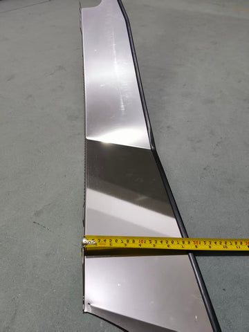 GA-FR-129-R Bumper Fin Chrome Steel RH For Freightliner Cascadia 2018 2019 2020 2021 2022 2023 2024