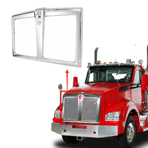 GA-KW-041-W/O Chrome Grille without Bug Screen for Kenworth T880