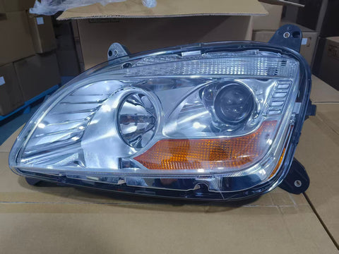 GA-PE-017A-L For 2013-2021 Peterbilt 579 2012 2013 2014 2015 2016 2017 2018 2019 2020 Halogen Type Projector Headlight Chrome LH