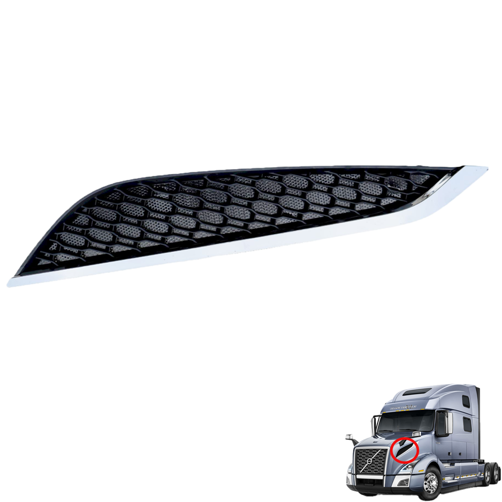 GA-V-078-L Air Hood Vent Grille Left Side 2018 2019 2020 2021 2022 2023 Volvo VNL