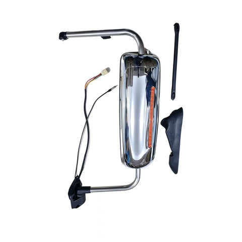 GA-IN-024-L*Chrome Door Mirror W/Arm LH For International Prostar