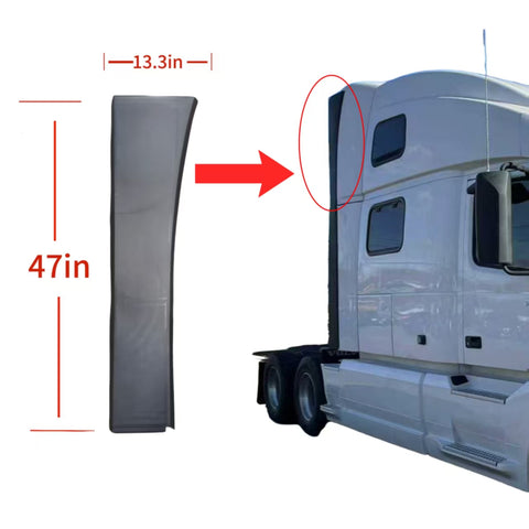 GA-V-124-3-R Upper FAIRING Extention Right Side For Volvo VNL860 2018-2024