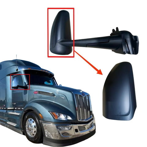GA-PE-036-1B-R Door Mirror Cover Black Right RH (Passenger Side) For Peterbilt 579 2022 2023 2024 2025 2026