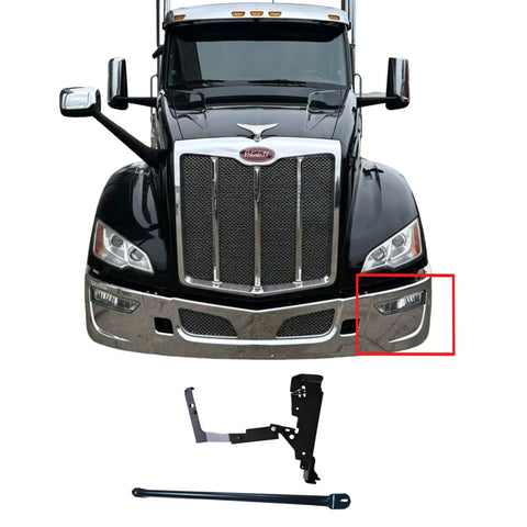 GA-PE-047-2-2-L Steel Bumper Bracket Left Driver Side For Peterbilt 579 2023 2024 2025 2026
