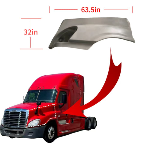 GA-FR-107-L Head Lamp Bezel Left Side For Freightliner Cascadia 2008-2017