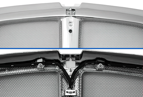 GA-KW-001-W Grille Chrome W/Aluminum Bug Mesh Net For Kenworth T660 Models L29-1053-100