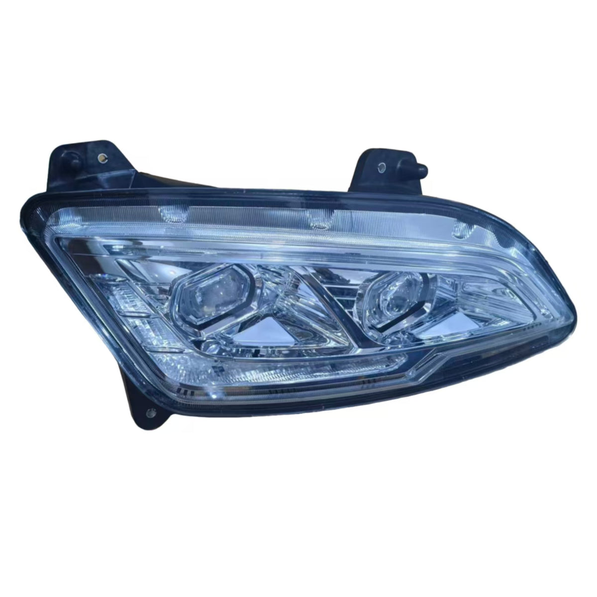 GA-PE-035C-R Right Side LED Headlight Silver Assembly For Peterbilt 579 2023+