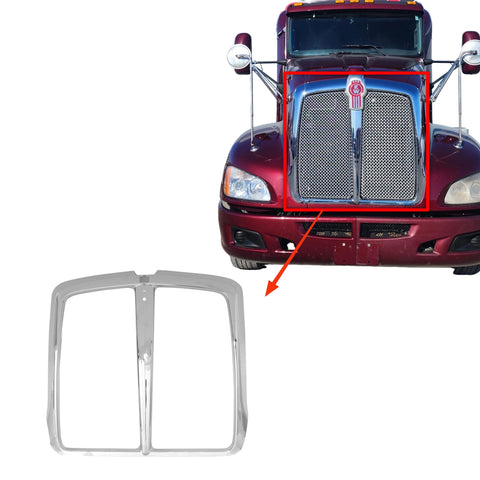 GA-KW-001 Grille Chrome W/O Aluminum Bug Mesh Net For Kenworth T660