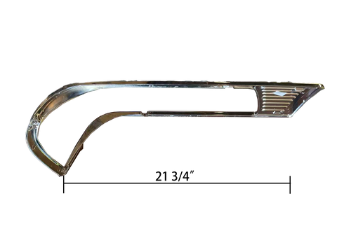 GA-PE-002-1L Peterbilt 377 Headlamp Bezel Chrome Driver Left Side