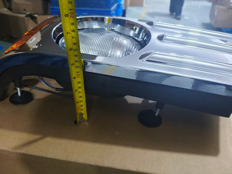 GA-MK-012BR Headlight Chrome - Passenger Side For Mack Granite CV713