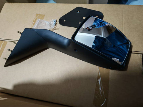 GA-V-012A-R For 2004 2005 2006 2007 2008 2009 2010 2011 2012 2013 2014 2015 2016 2017 Volvo Vn Vnl Truck Mirror Mounting Plate Hood Mirrors Black RH
