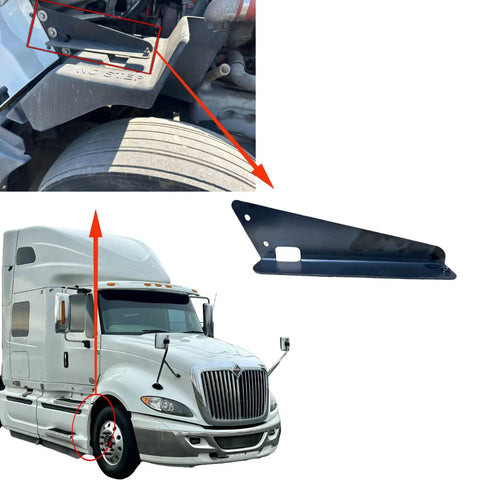 GA-IN-036-3-R Splash Guard Mud Flap Inner Bracket RH For International Prostar