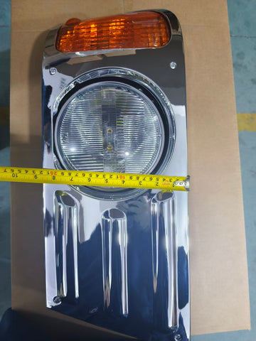 GA-MK-012BR Headlight Chrome - Passenger Side For Mack Granite CV713