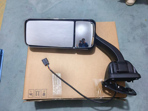 GA-FR-060B-R Chrome Door Mirror W/Heated Passenger Side R For Freightliner Cascadia 2008 2009 2010 2011 2012 2013 2014 2015 2016 2017